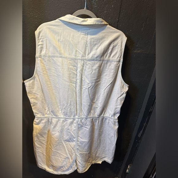 Women’s Pact Sky Blue Collared Romper Size XXL - Picture 3 of 3